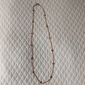 Long Rose Gold Kendra Scott necklace